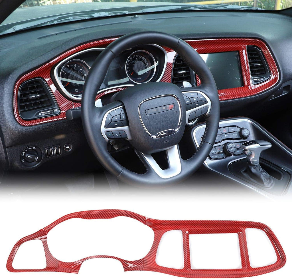 Red Center Console Dashboard Panel Trim for Dodge Challenger X54620