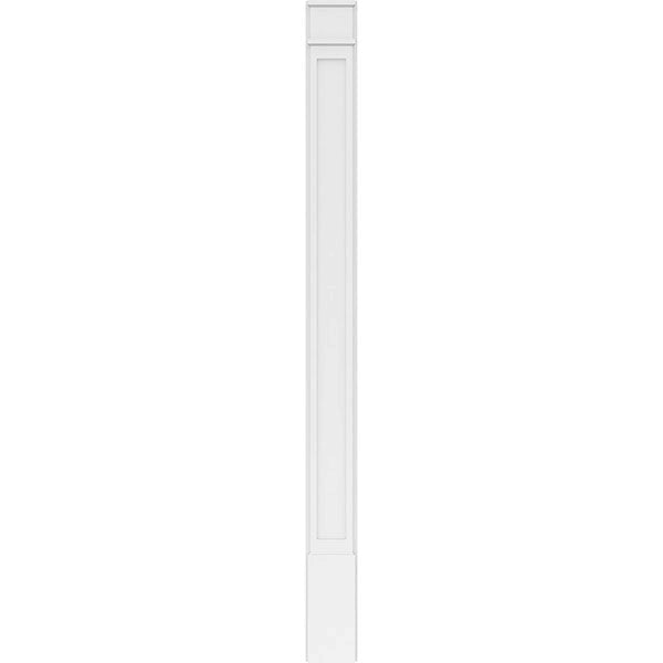 PVC Flat Panel Pilaster with Decorative Capital & Base (Pair) C3756