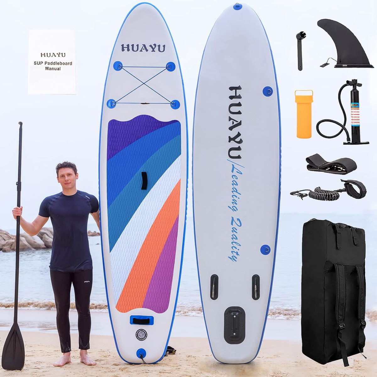 Inflatable Stand Up Paddle Board with Carry Bag V485