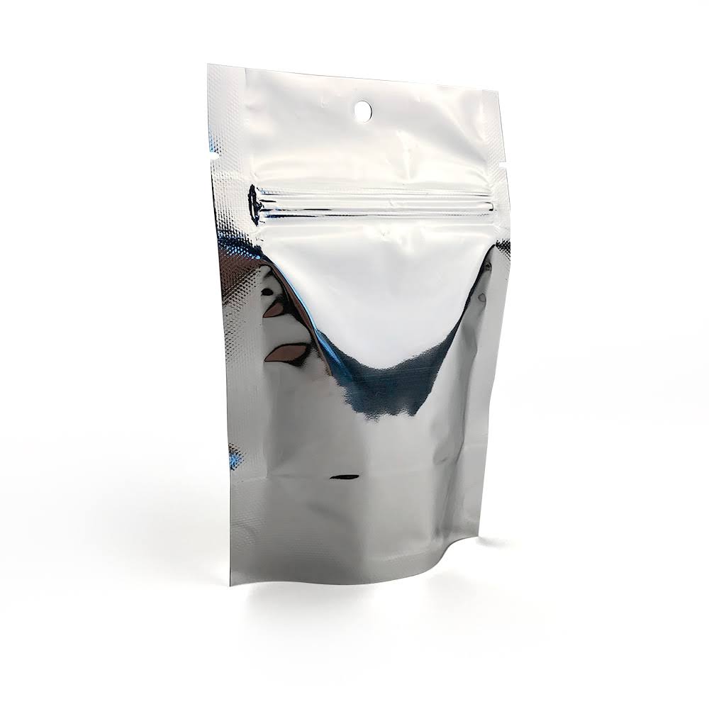 Silver Metalized Stand Up Pouch, 4 x 6, 2.5 oz, 1000/Case S702