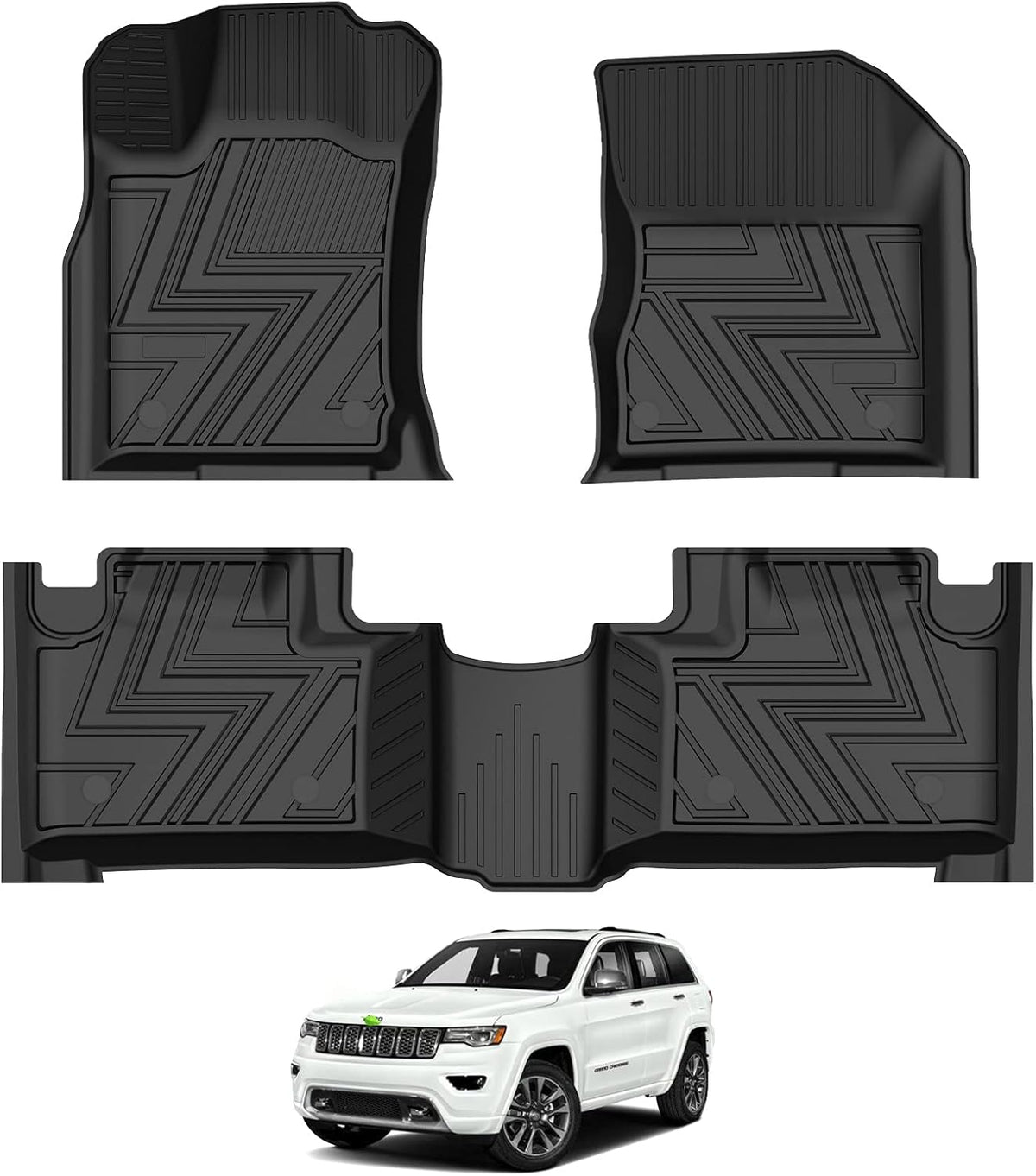 TPE All-Weather Floor Mat Liners for Jeep Grand Cherokee 2011-2021 D1399