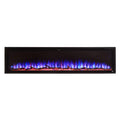 84" WiFi-Enabled Recessed Electric Fireplace U727