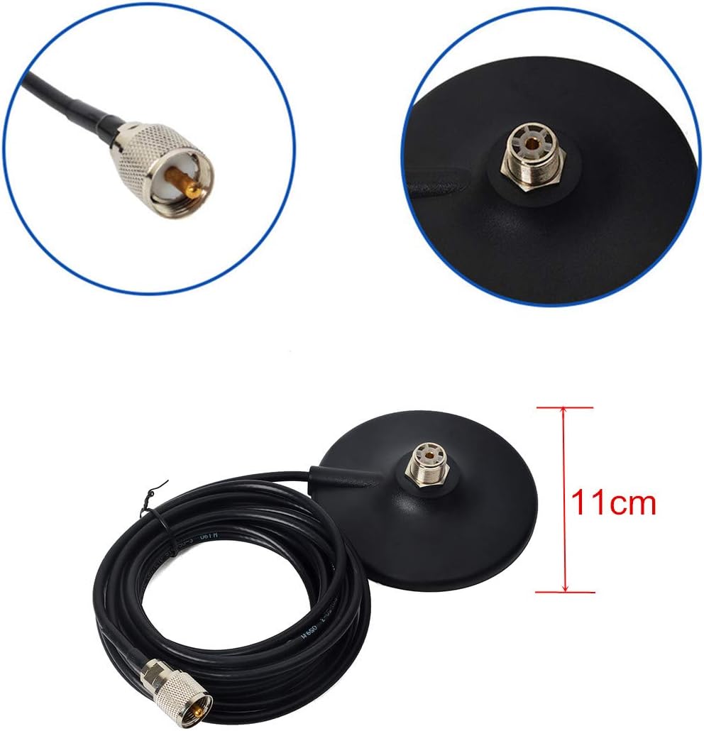 25W Dual Band VHF/UHF Mobile Transceiver with Magnetic Mount and Antenna O974