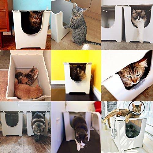 Gray Litter Box with Scoop and Reusable Liner (2-Pack) P597