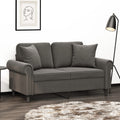 2-Seater Sofa Dark Gray 47.2" J121922