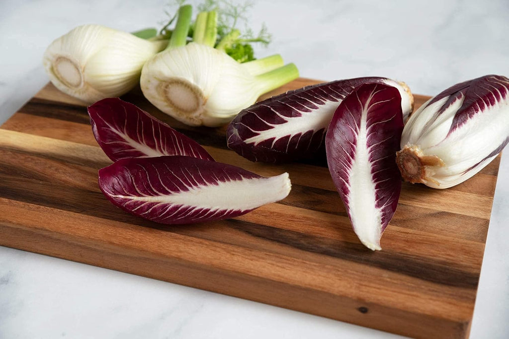 Large Wood Cutting Board, 17x12 Inch Reversible Hardwood K377544