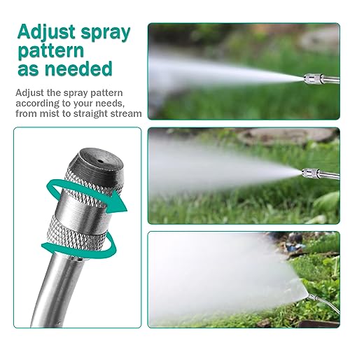 All Metal Replacement Sprayer Wand with Shut off Valve & 2 Hose Clamps U4815