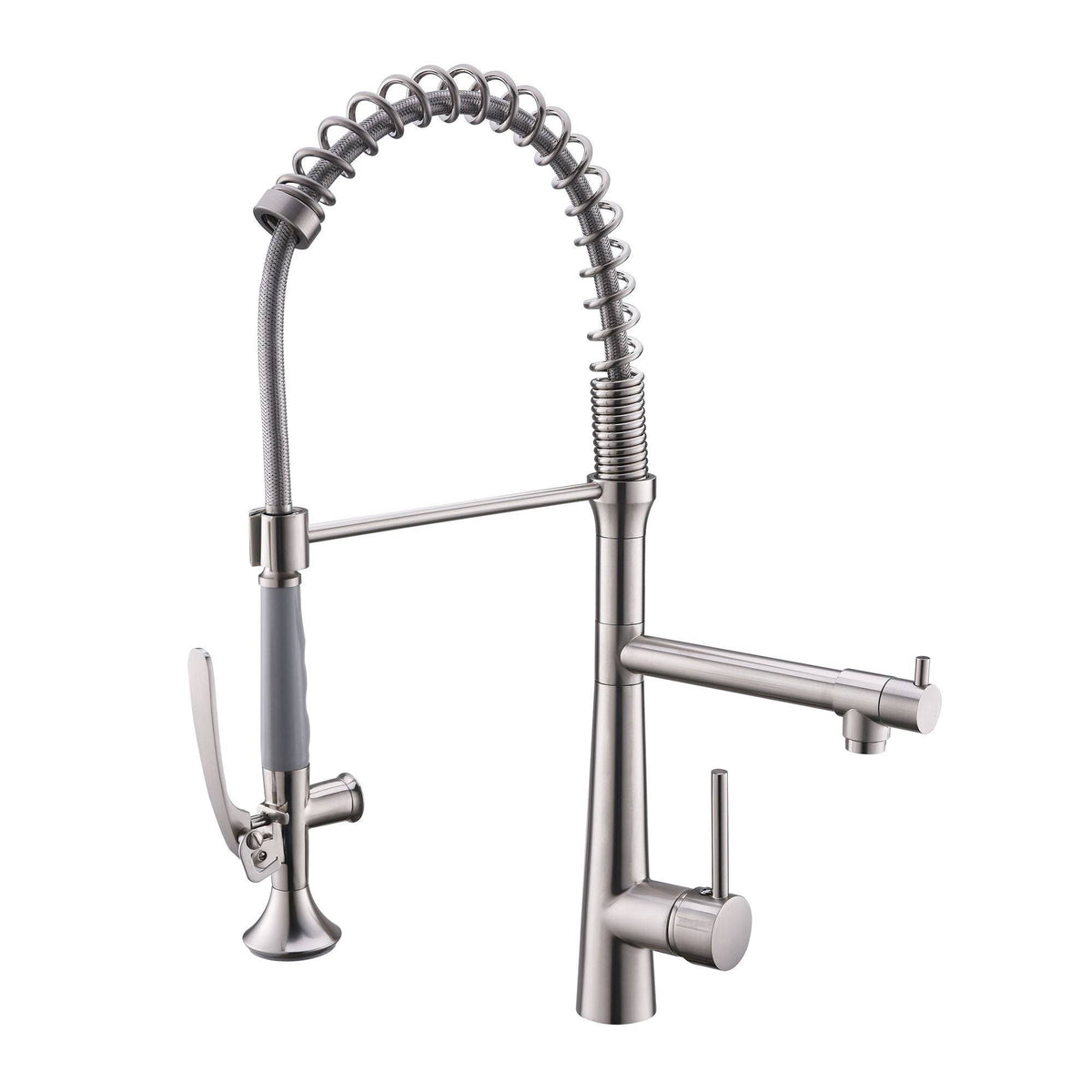 Brushed Nickel Pull Down Kitchen Sink Faucet with Sprayer E79232