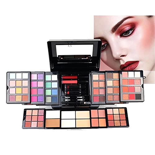 All-in-one Makeup Kit with Eyeshadow Palette Lipstick Blush Foundation Concealer Face Powder Mascara Lipgloss Brush W569660