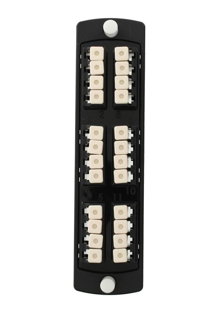 24 Fiber Black Adapter Plate T707