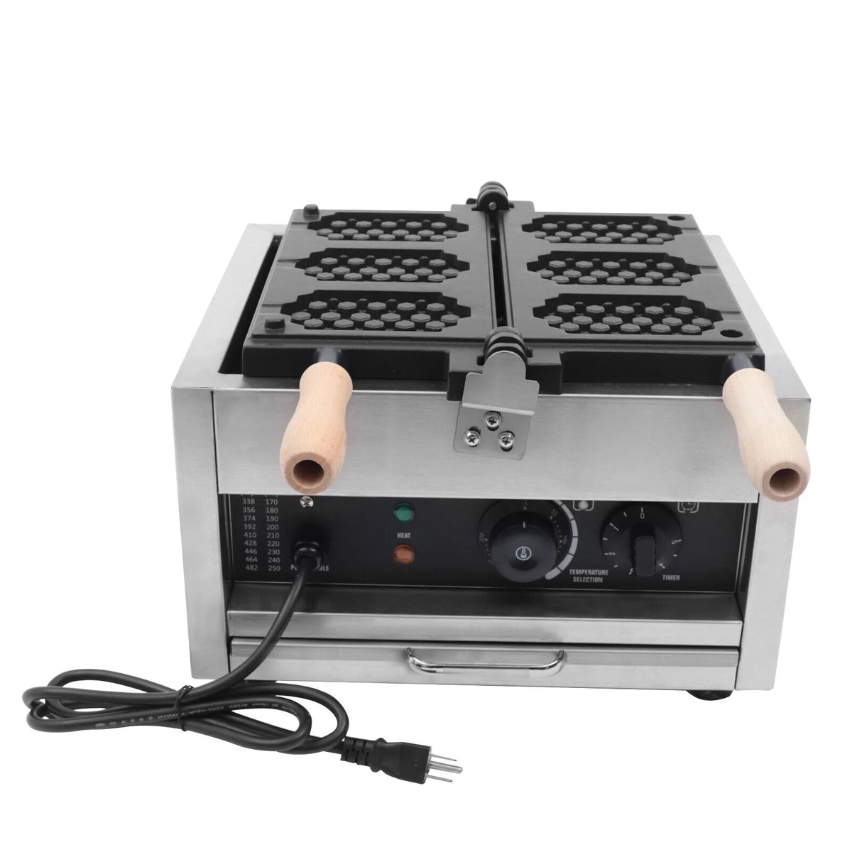 3 Slice Stainless Steel Non-stick Double Head Waffle Maker R835144
