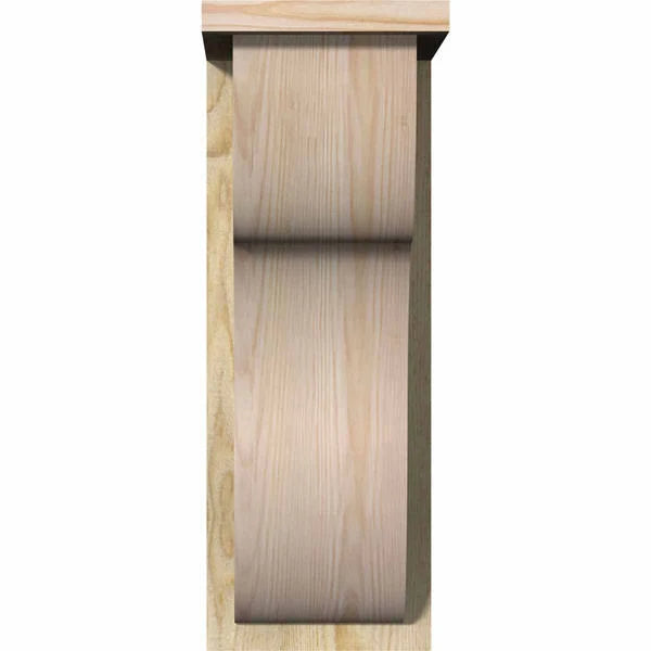 Carmel Rough Sawn Corbel w/Backplate, Douglas Fir Q2266