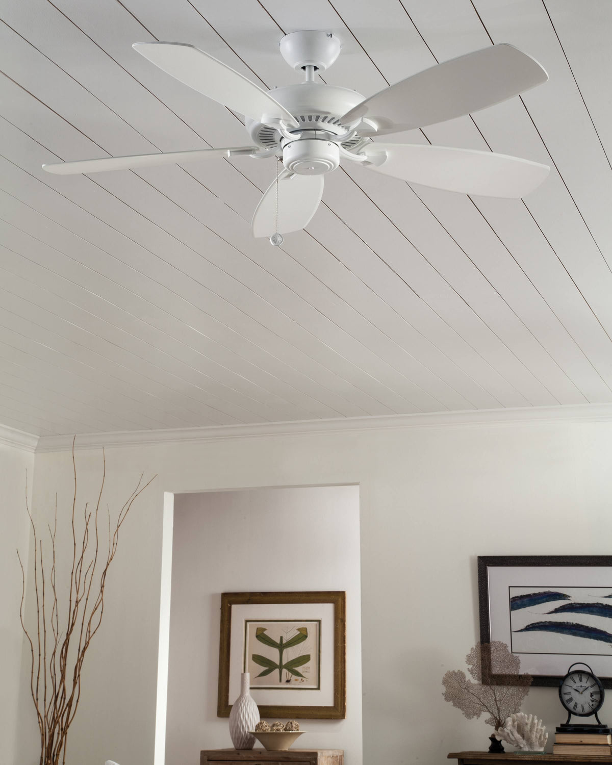 White Ceiling Fan A7058