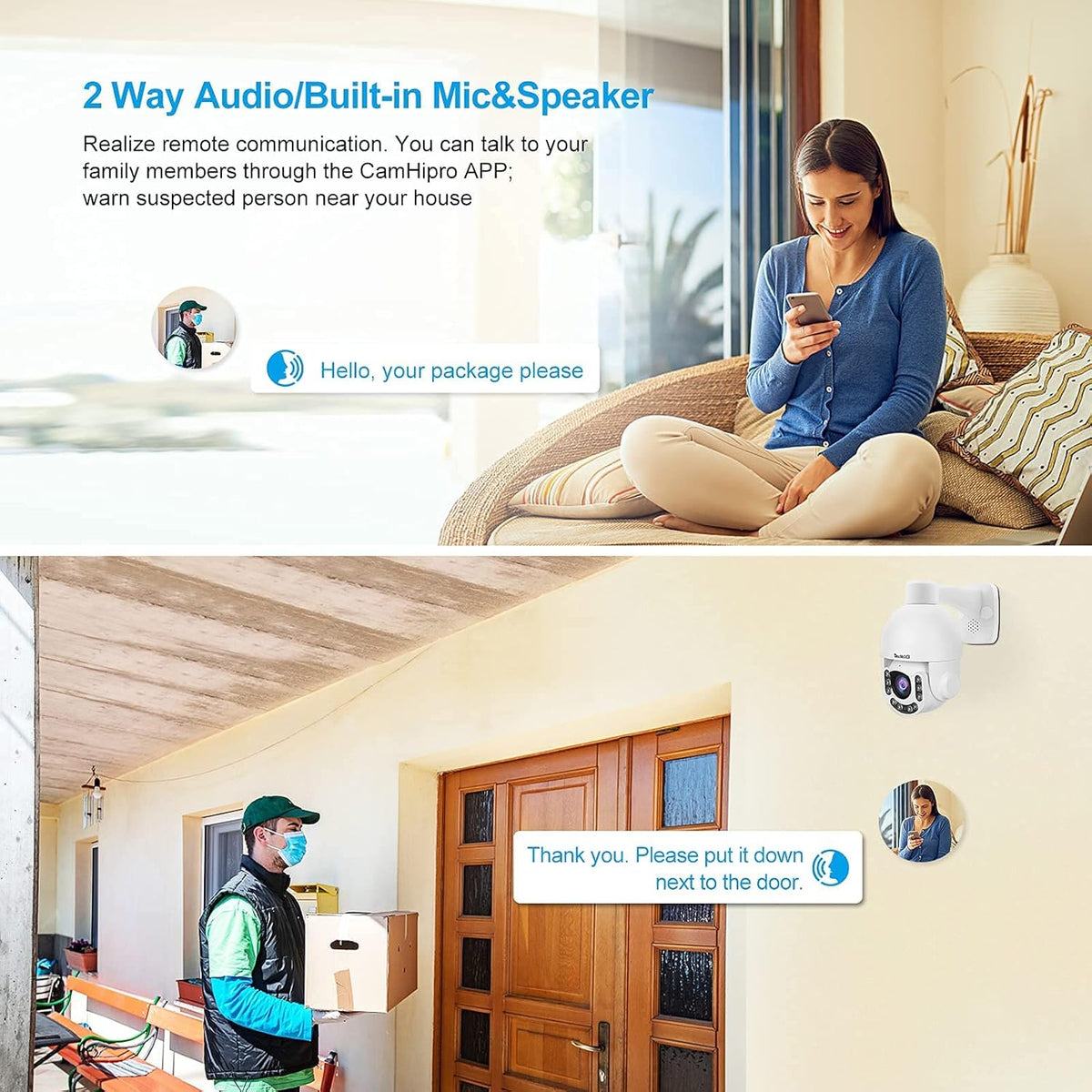 5MP PTZ POE Security Camera with 5X Optical Zoom I101229