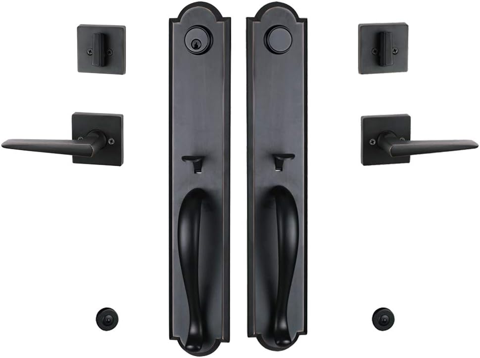 Bronze Double Door Handleset Q3100