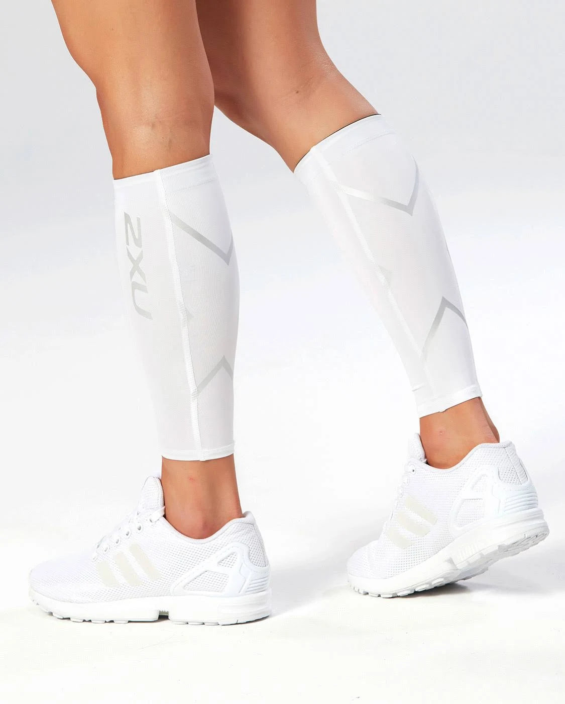 White Compression Calf Guard O643