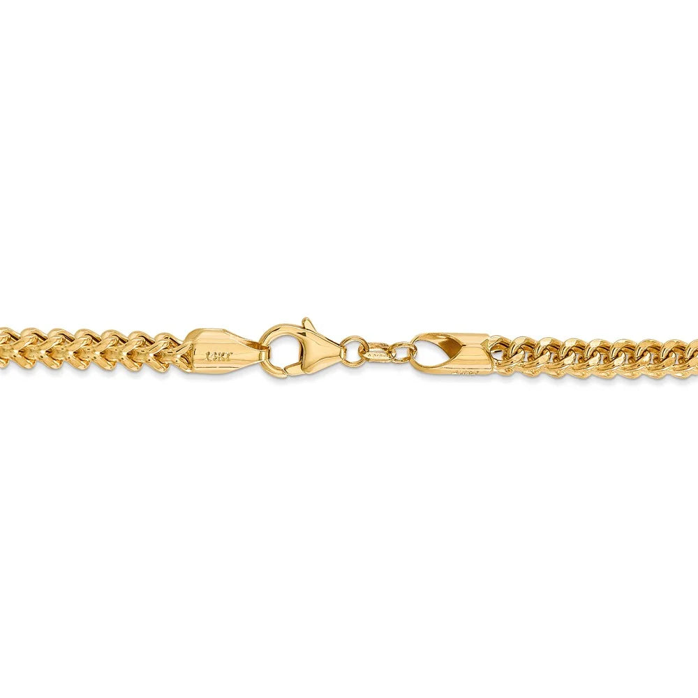14kt Yellow Gold 20 inch Franco Chain with Lobster Clasp W4360