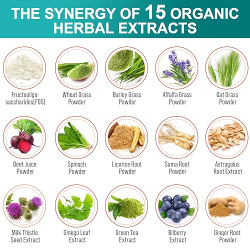 300 Billion CFU 24 Strains Probiotic with 15 Organic Herbs Prebiotics Blend T69532