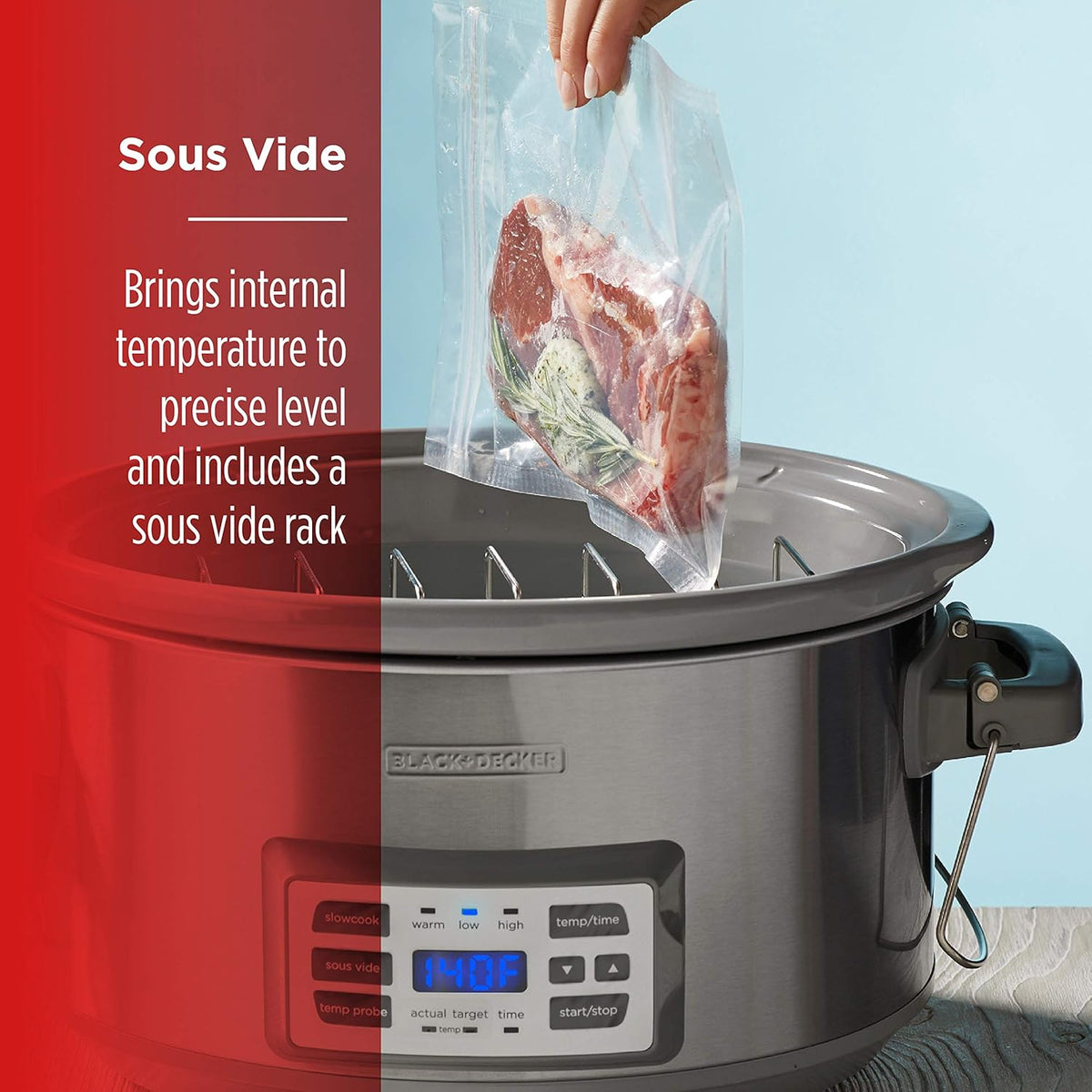 7-Quart Digital Slow Cooker with Locking Lid C77132
