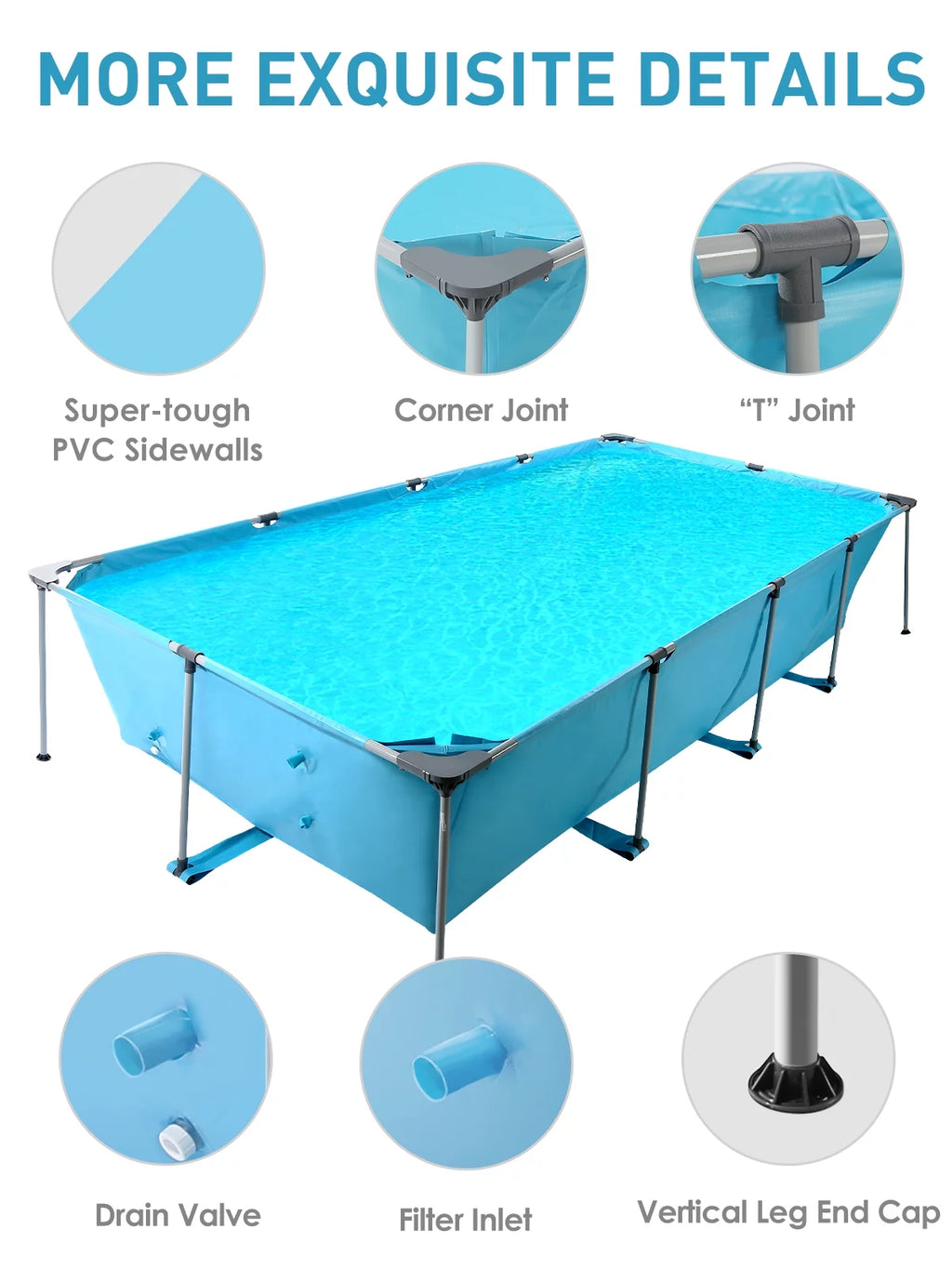 10 ft Rectangular Frame Pool S100712