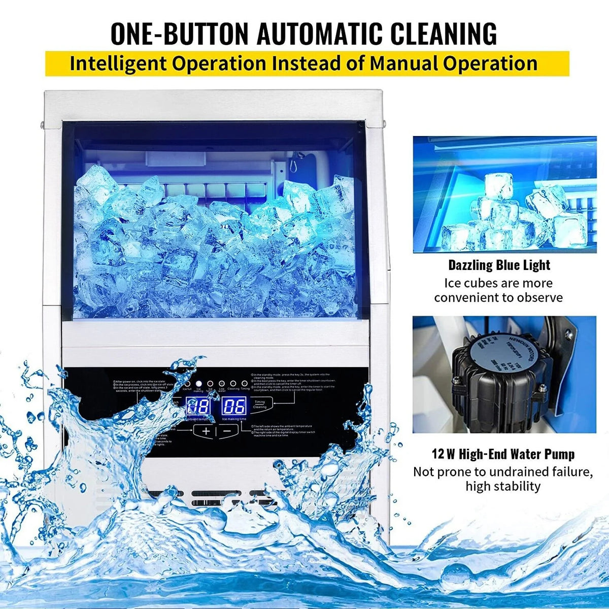 150lb Stainless Steel Commercial Ice Maker B8802