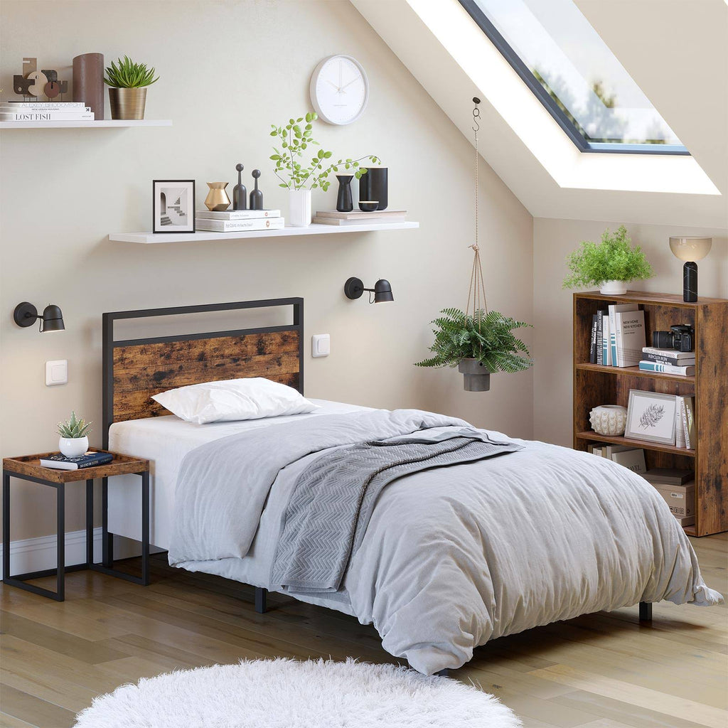 Twin Size Metal Bed Frame with Headboard A115548