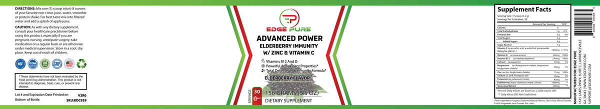 Elderberry Immunity with Zinc & Vitamin C Y191