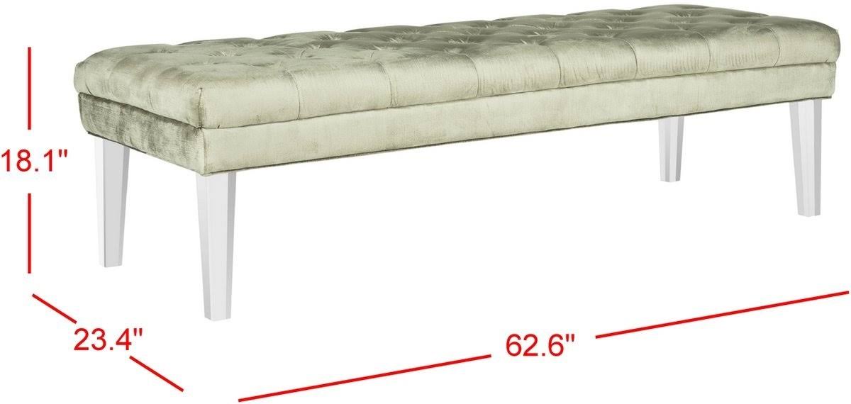 Cyan Tufted Bench Z58665
