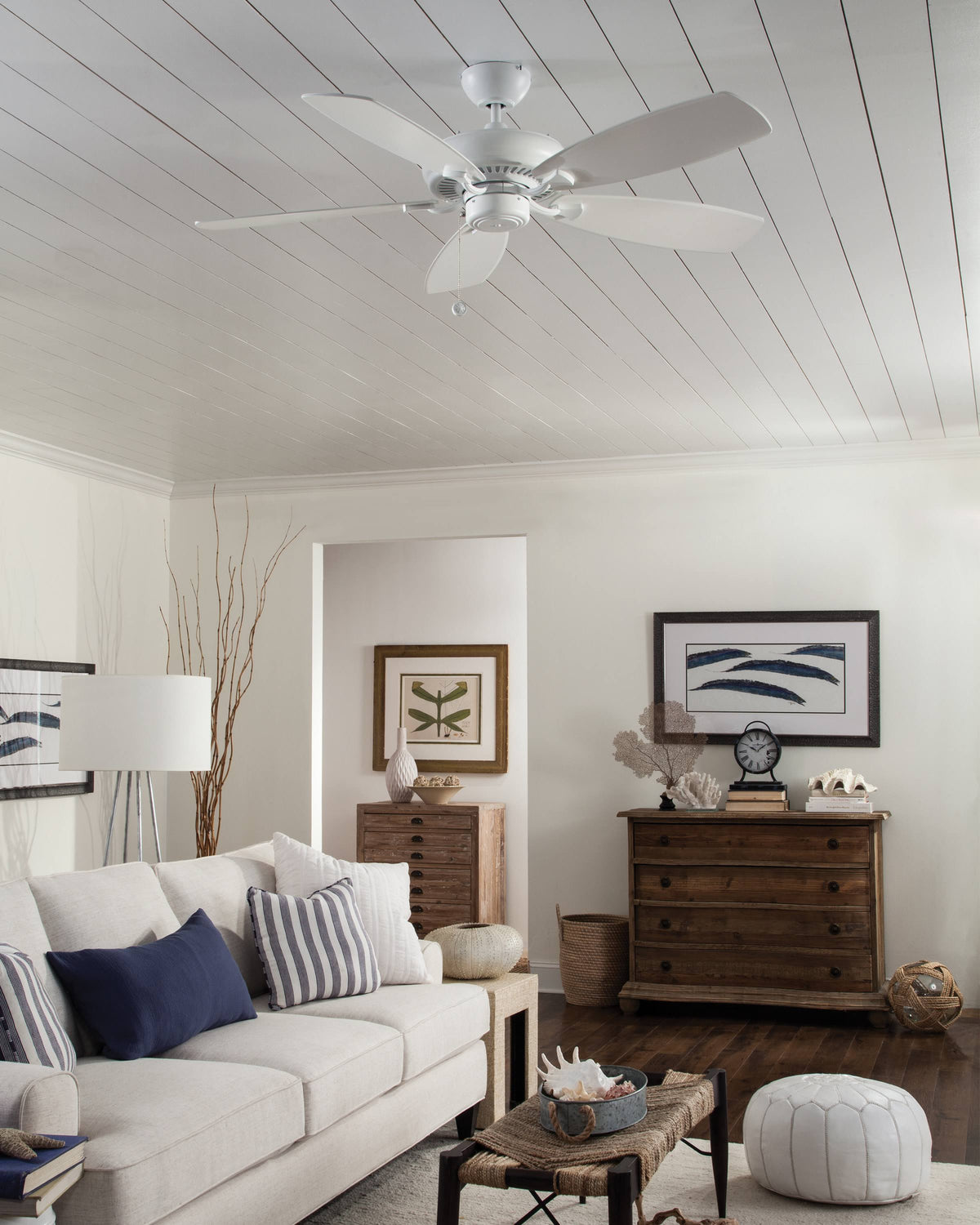 White Ceiling Fan A7058