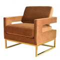 Velvet & Stainless Steel Accent Chair X711