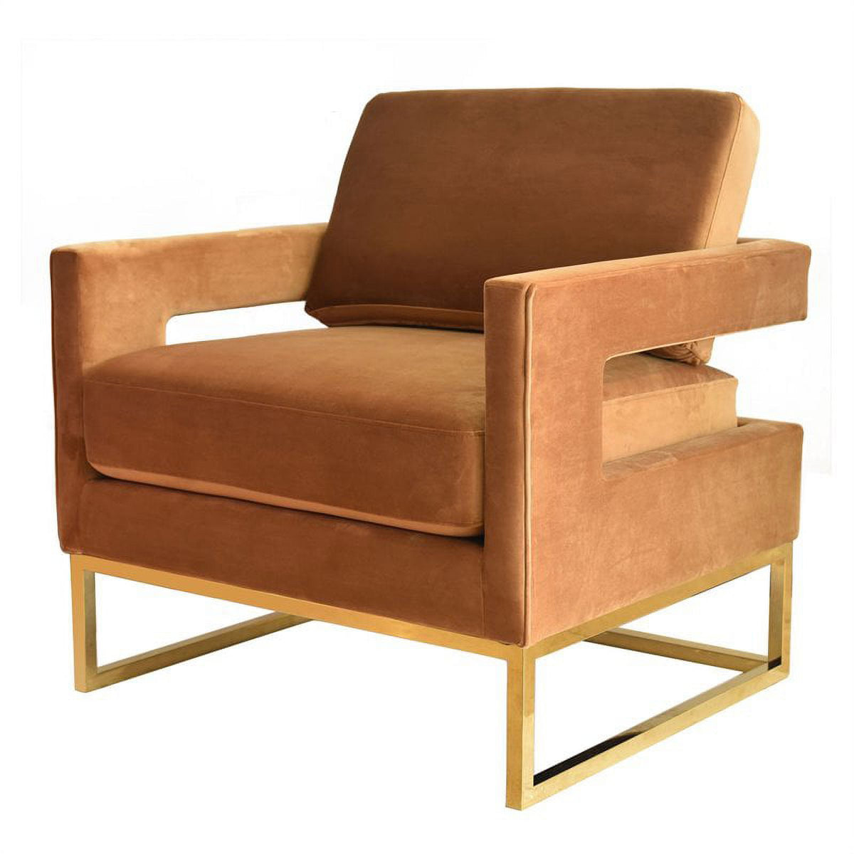 Velvet & Stainless Steel Accent Chair X711