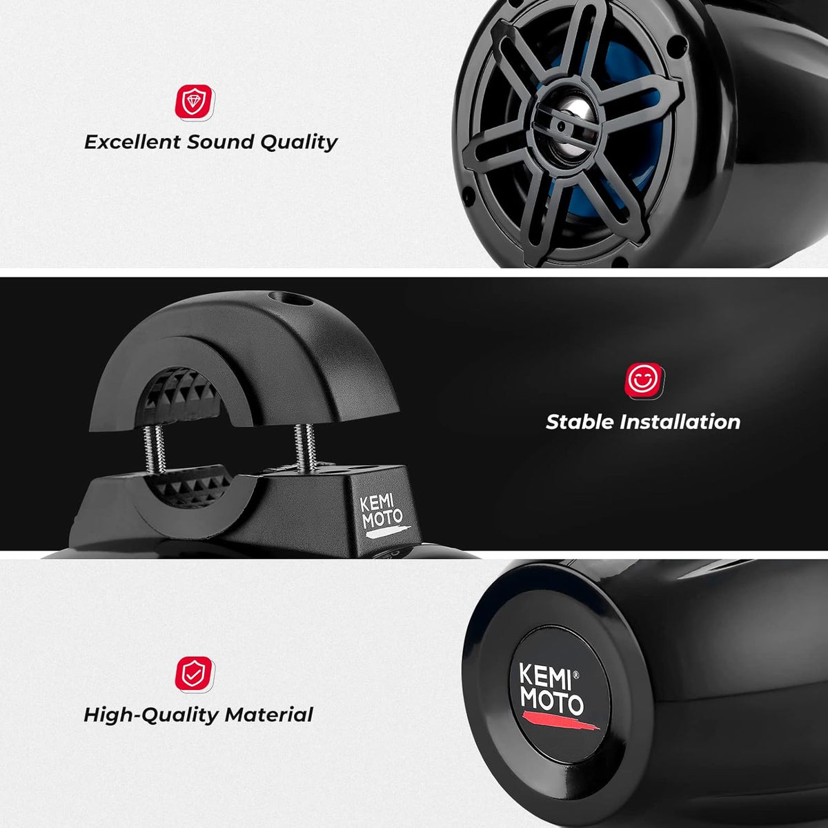 4 inch Bluetooth Waterproof Roll Bar Speakers D114828
