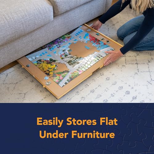 1000 Piece Wooden Puzzle Board with Drawers G989