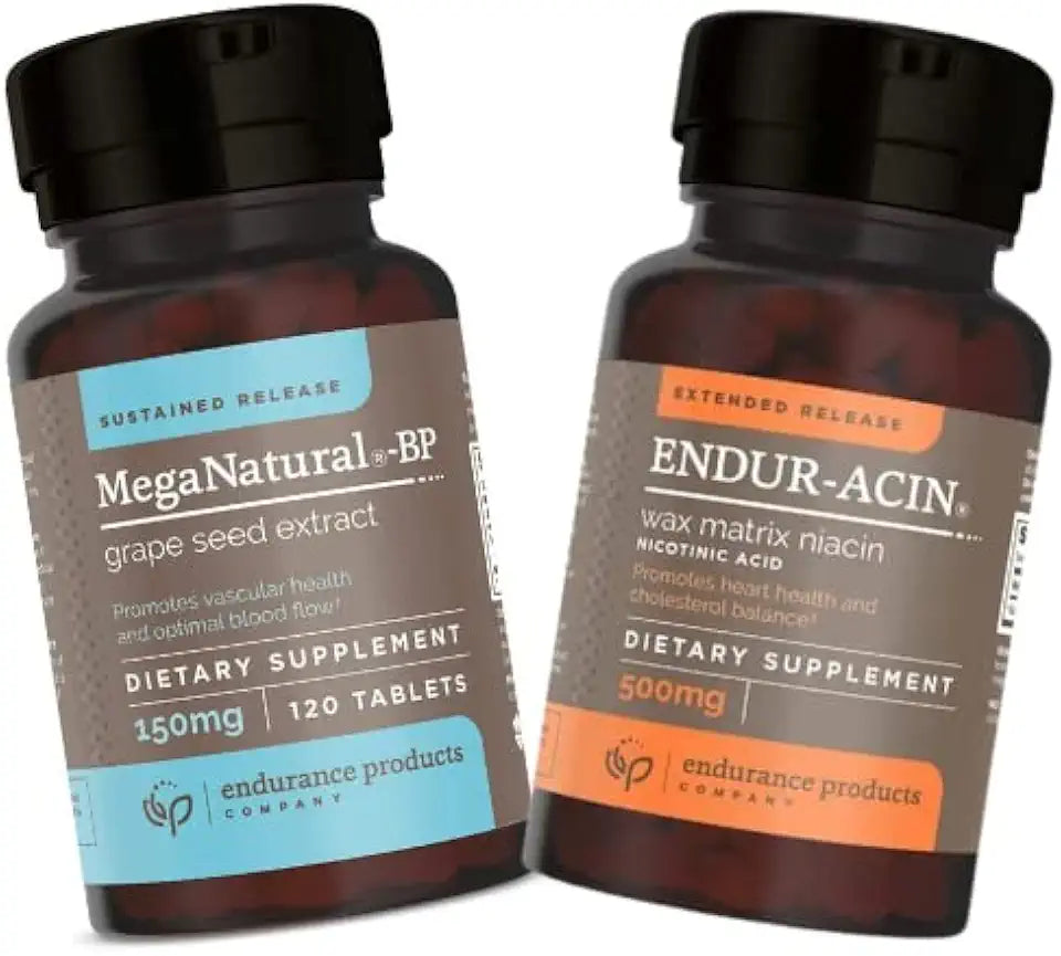 150mg Sustained Release Grape Seed Extract 120 Tablets and 500mg Extended Release Niacin 200 Tablets W4421