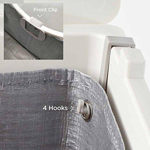 Gray Litter Box with Scoop and Reusable Liner (2-Pack) P597