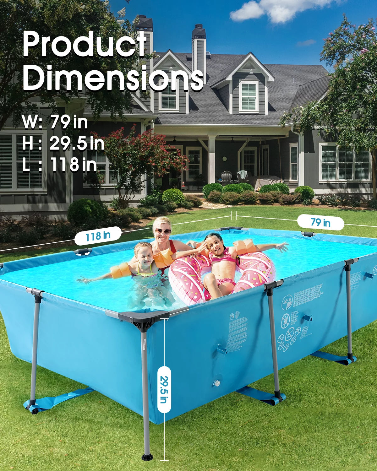 10 ft Rectangular Frame Pool S100712