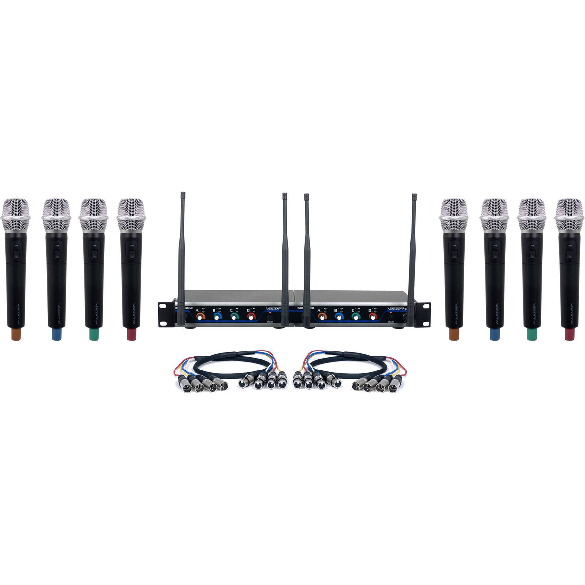 Eight Channel UHF Wireless Handheld Microphone System Q530