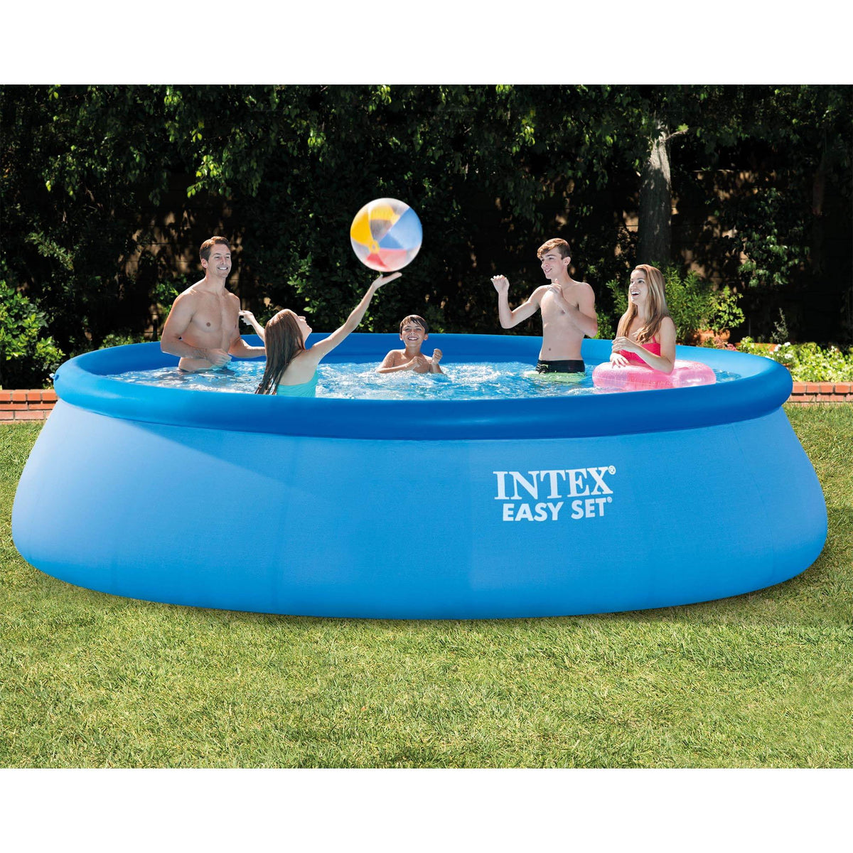 15ft x 42in Inflatable Above Ground Swimming Pool with Pump I507