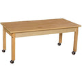 Rectangle Hardwood Table with Legs C420