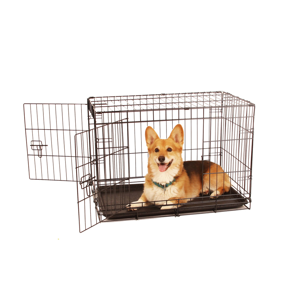 Double Door Metal Dog Crate C23685