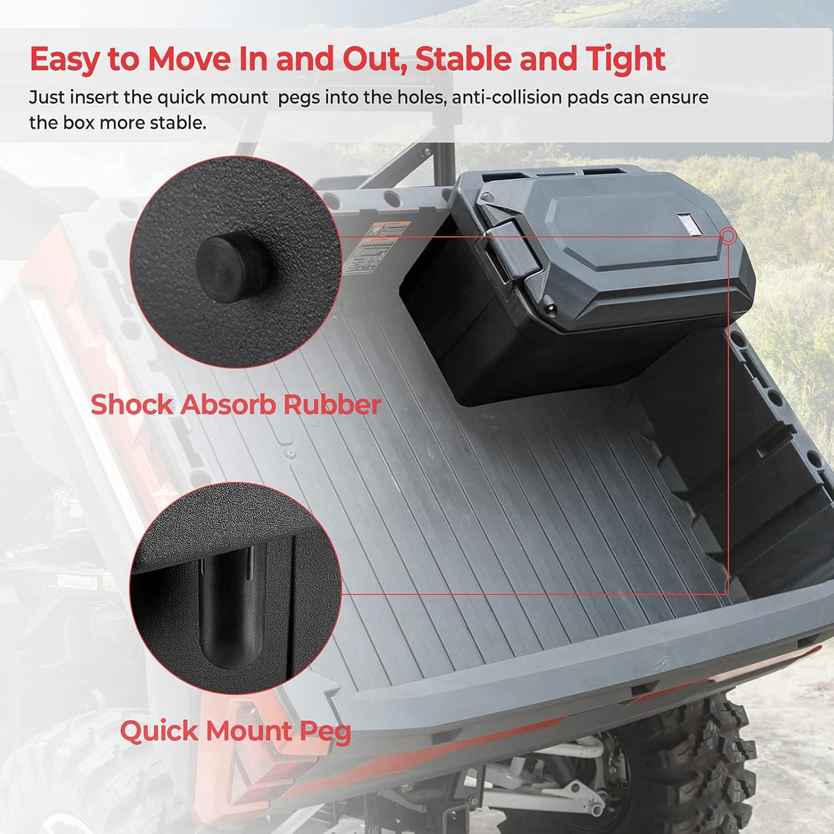45 L Waterproof Bed Cargo Box J315