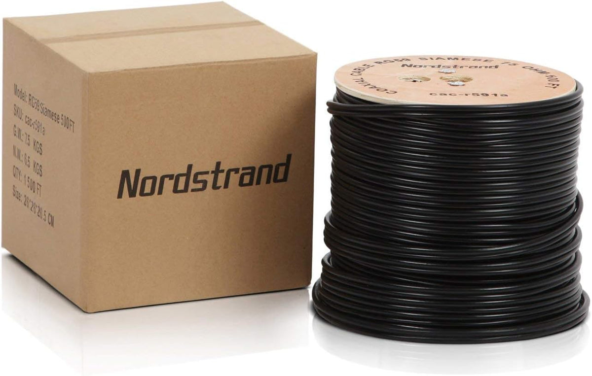 20AWG RG59 Siamese Coaxial Cable 500ft U9815