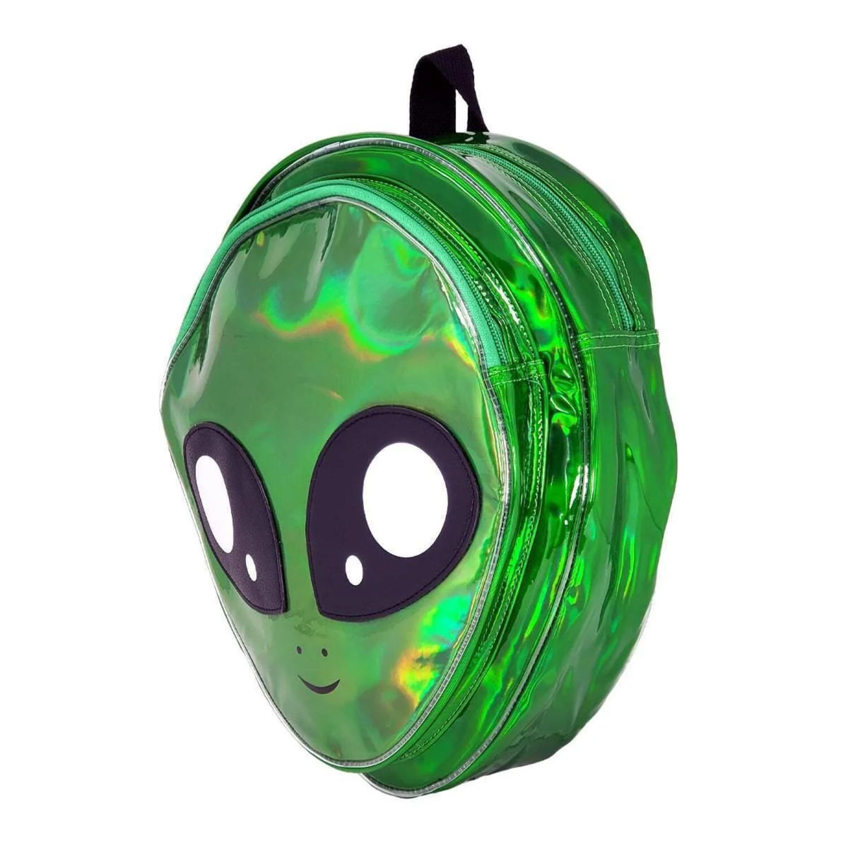 Green Alien Head Vinyl Backpack V365228