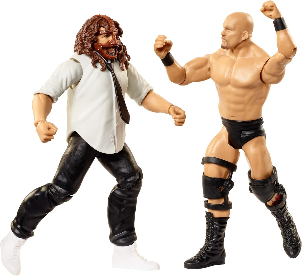 Stone Cold Steve Austin vs Mankind 2 Pack 6 in Action Figures J2252