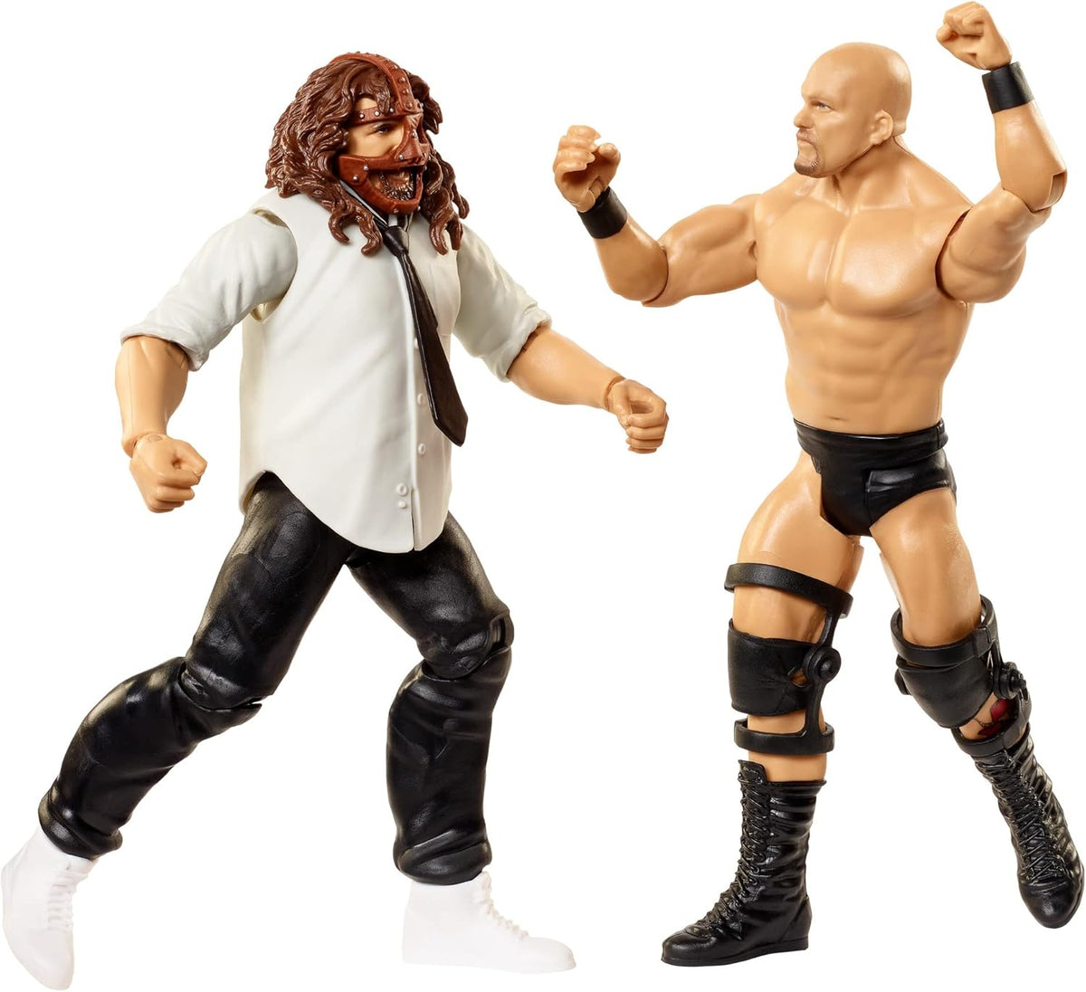 Stone Cold Steve Austin vs Mankind 2 Pack 6 in Action Figures J2252