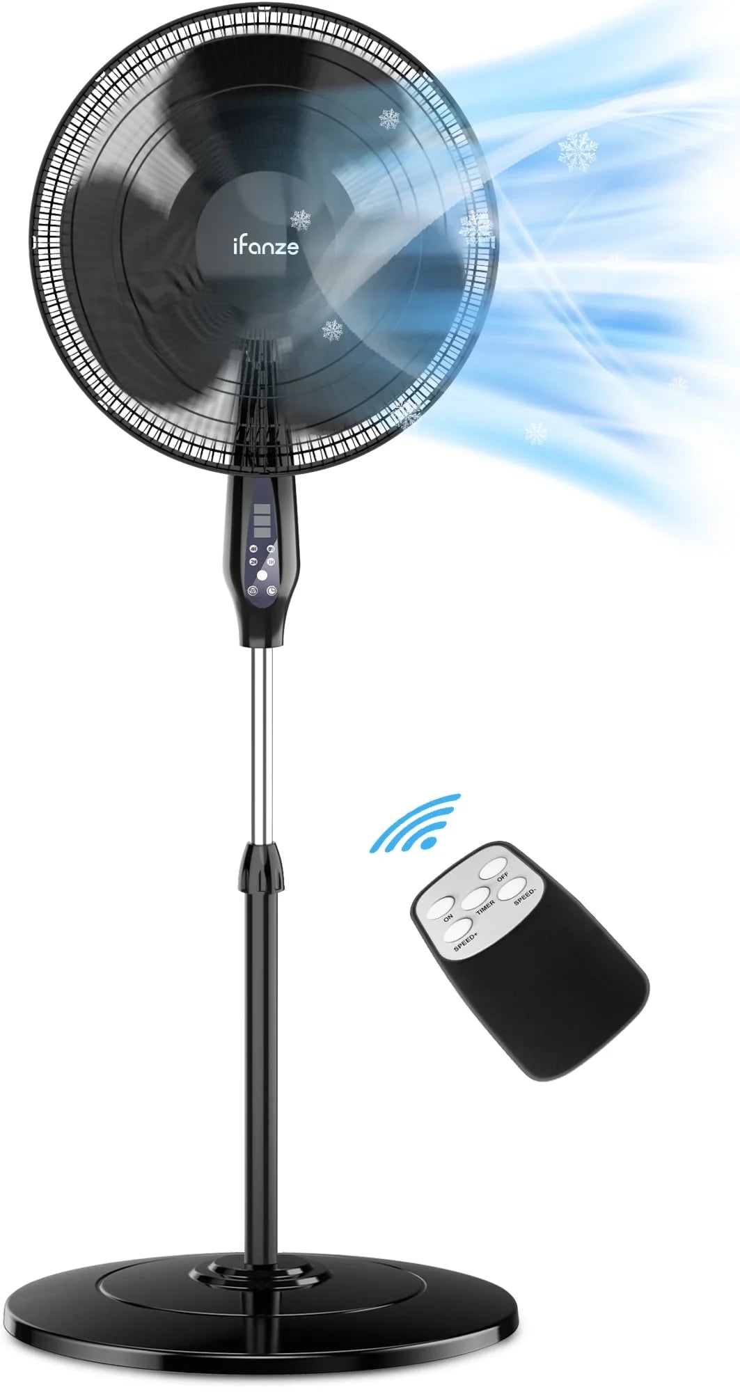 16'' Pedestal Oscillating Fan with Remote Control A8355