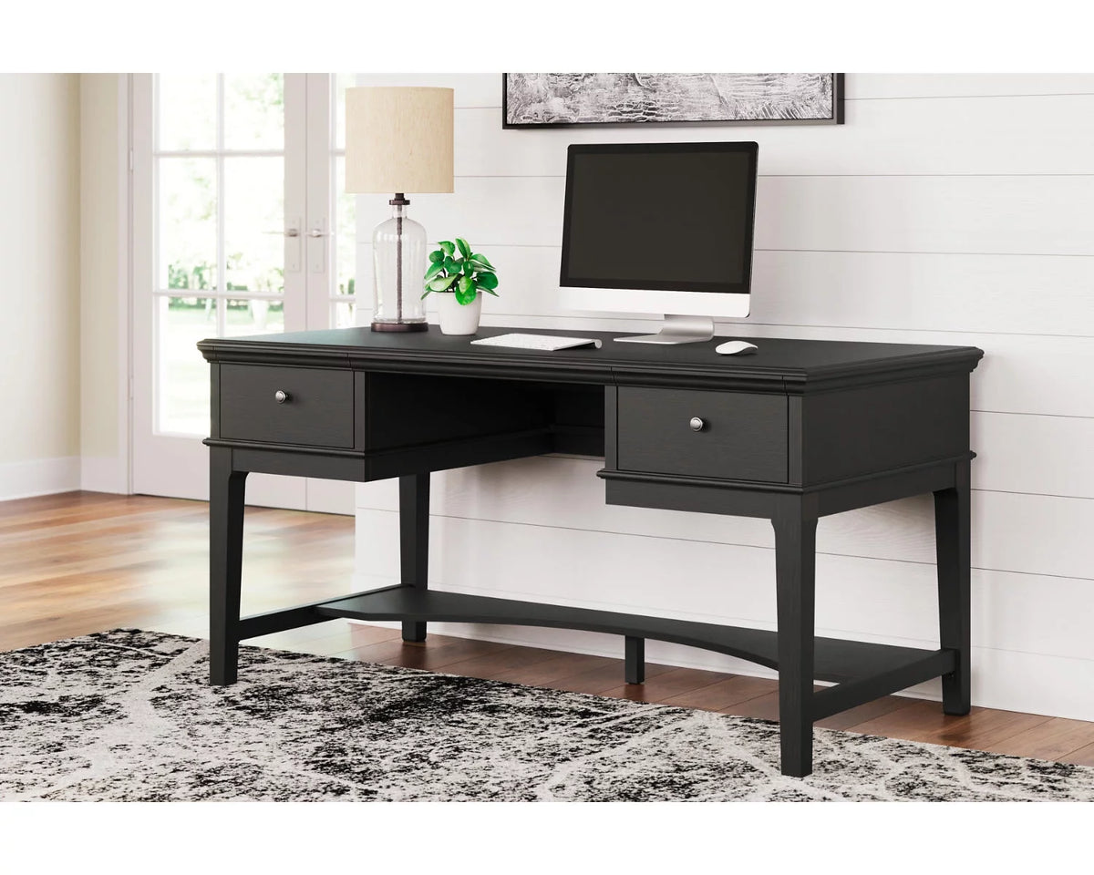 Black Home Office Desk L6716