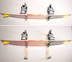 Wooden Wakeboard Racks, Holds 3 Wakeboards C892