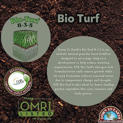Organic Bio-Turf Lawn Fertilizer Mix 8-3-5, 6 lb I297