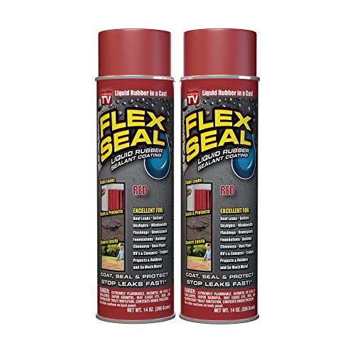 14 oz Red Waterproof Rubber Spray On Sealant Coating U5996
